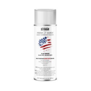11-12 Seymour Fresh-N-Quick Multi-Purpose Spray Paint, Flat White (10 oz)