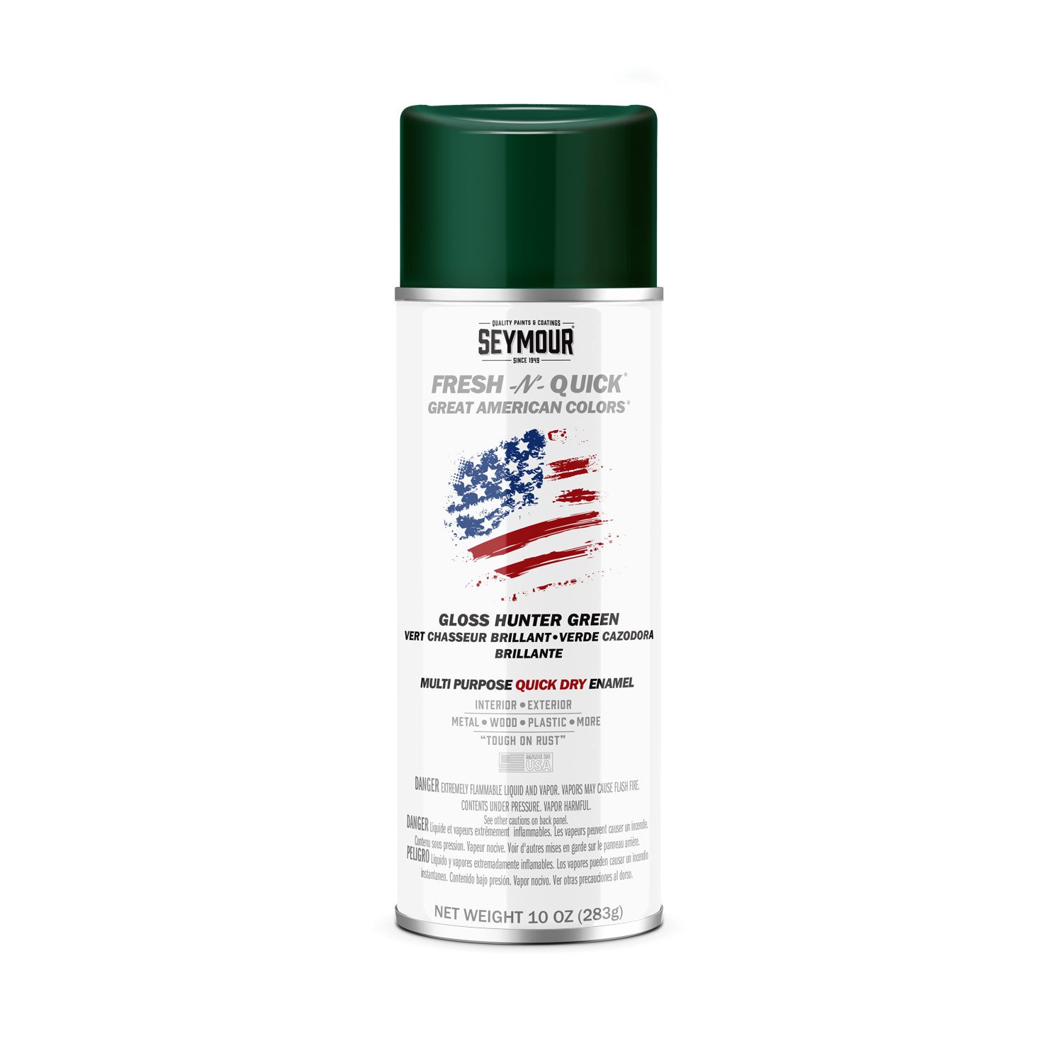 11-8 Seymour Fresh-N-Quick Multi-Purpose Spray Paint, Hunter Green (10 oz)