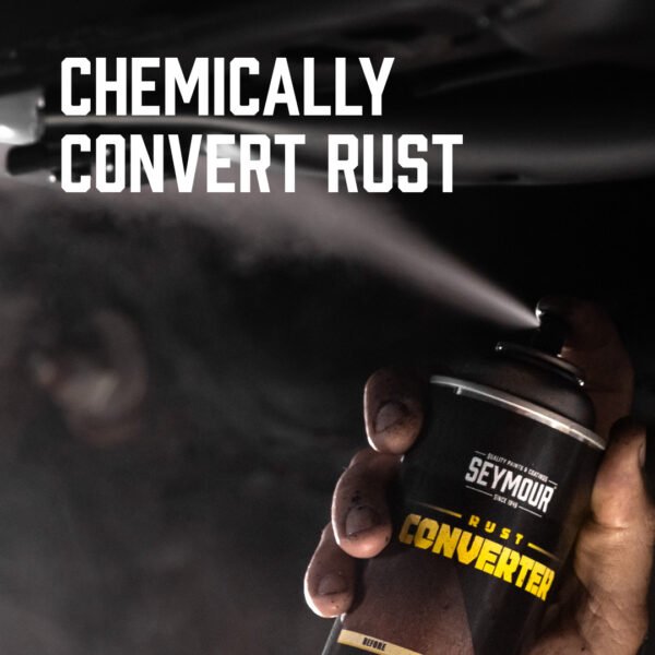 16-45 Seymour Rust Converter, Automotive Rust Converting Primer Spray Paint (12 oz) - Image 7