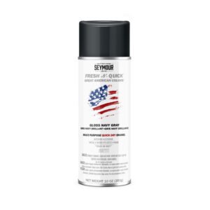 11-7 Seymour Fresh-N-Quick Multi-Purpose Spray Paint, Gloss Navy Gray (10 oz)