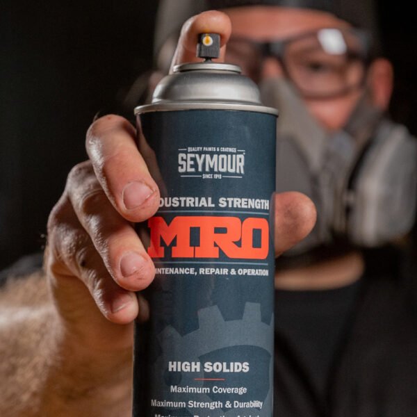 620-1415 Seymour MRO Industrial High-Solids Spray Paint, Gloss Black (16 oz) - Image 4